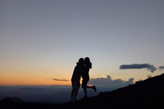 Sunset guided tour of Mount Etna with pick-up from Catania.