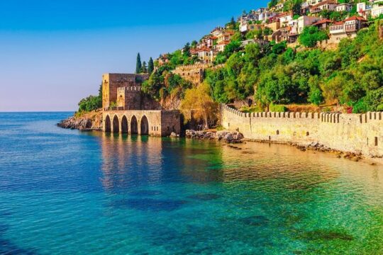 Alanya City Tour with Cable Car & Boat Tour with Lunch at Dimcay