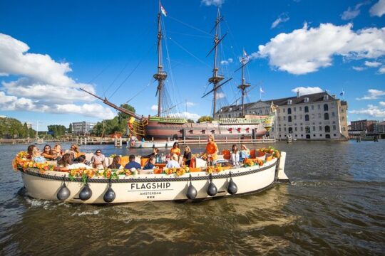 Amsterdam: Official SAIL Experience on Open Boat incl. Drink
