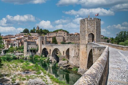 Medieval villages Rupit Besalu and Pals from Barcelona