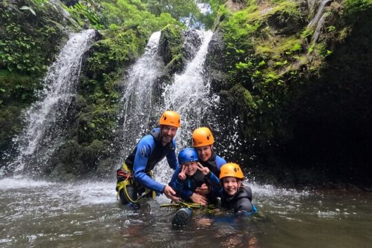 Waterpark Canyoning at Ribeira dos Caldeirões with Guide
