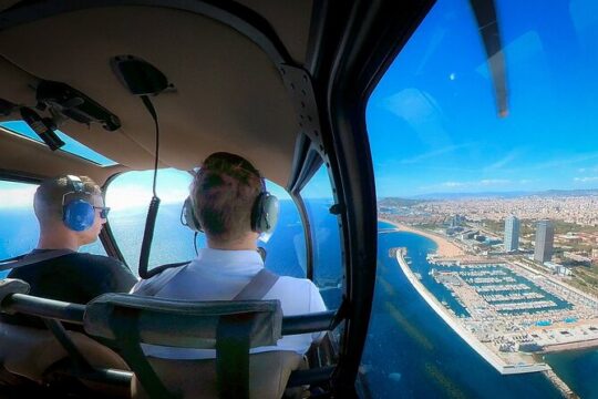Barcelona Helicopter Flight (7,12 or 40min) with Optional Sailing