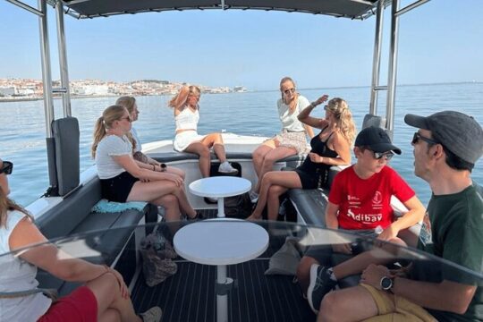Lisbon City Boat Cruise Daytime, Sunset or Night with Champagne