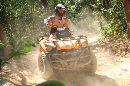Playa del Carmen Maya Adrenaline Day ATV Zipline and Cenote
