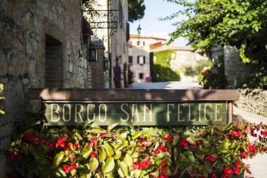 Borgo San Felice - Heli Wine Tour from Florence