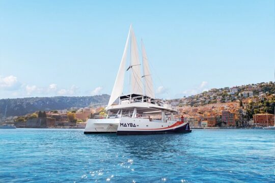 Morning Discovery in Catamaran Villefranche Cap Ferrat Nice