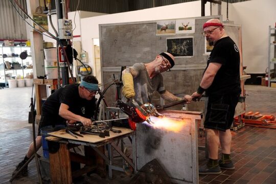 Basic course of Moleria Finishing of Murano glass in the furnace