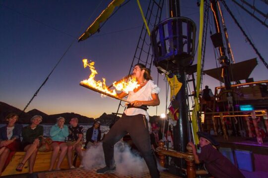 Pirate Boat Yo Ho Show Pirate Sunset Cabos San Lucas Dinner BBQ