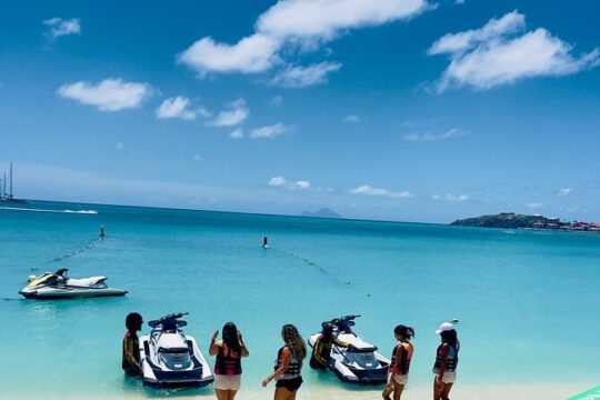 Private Jet Ski Island Adventure from Sint Maarten