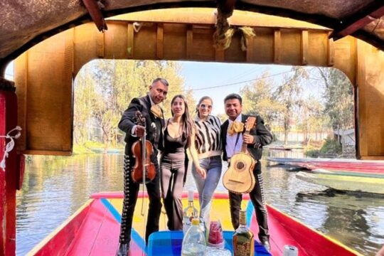 Fiesta Tour in Xochimilco with Tequila in addition Coyoacán and CU