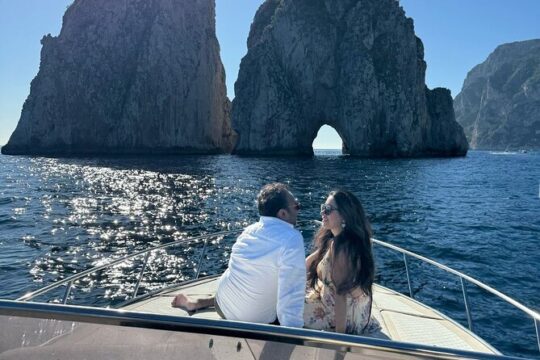 Capri and Sorrento Coast Sunset Cruise on Boat All inclusive