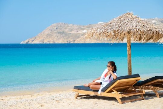 Mykonos Small Group Beach Transfer & Town Free Time - Port Pickup
