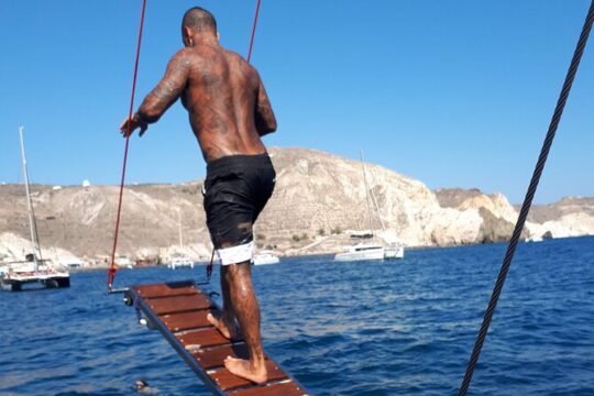 Santorini Sailing for Cruise Guests A Volcano and Beach Tour