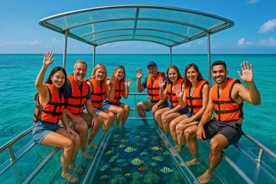 Crystal Boat Trip and Snorkeling Tour from Cozumel