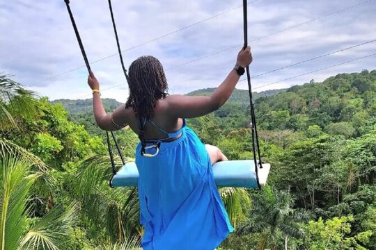 Bali Style High Ropes Swing and Dunn's River Fall Adventure