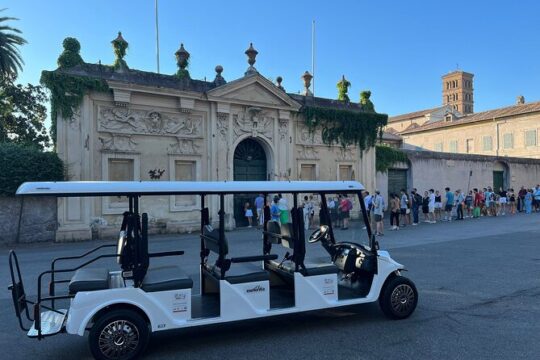 Rome at Dusk: Private Golf Cart Tour with Aperitivo