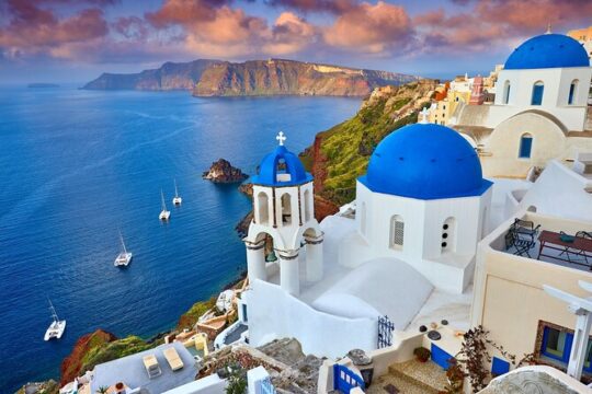 Skip Cable Car Five Hour Santorini Tour