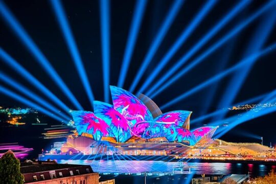 VIVID 90 Minute Intimate Sydney Harbour Catamaran Cruise