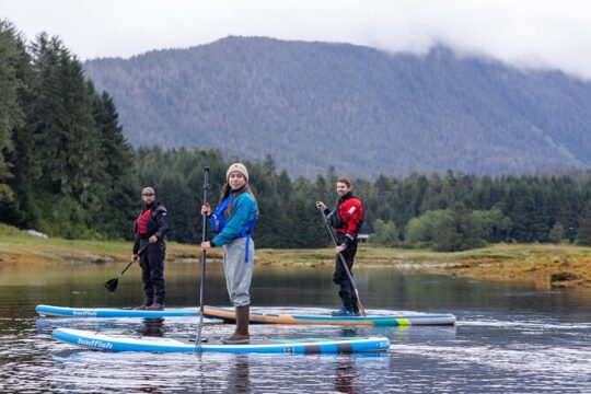 Private Group Paddle board tour in Juneau with Glacier views