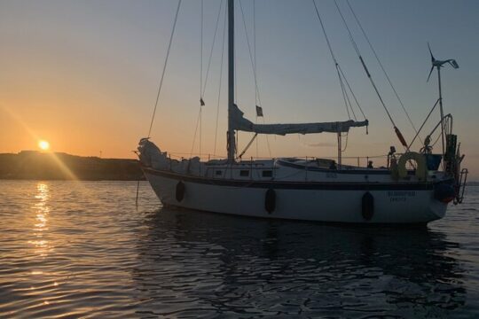 Sailing La Maddalena Archipelago at Sunset with Aperitif