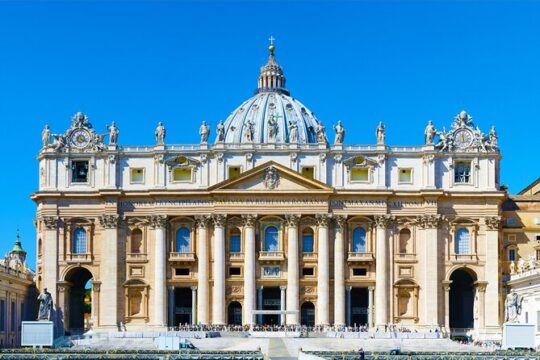 VIP Skip The Line St.Peters Basilica & Papal Tombs Tour with Dome