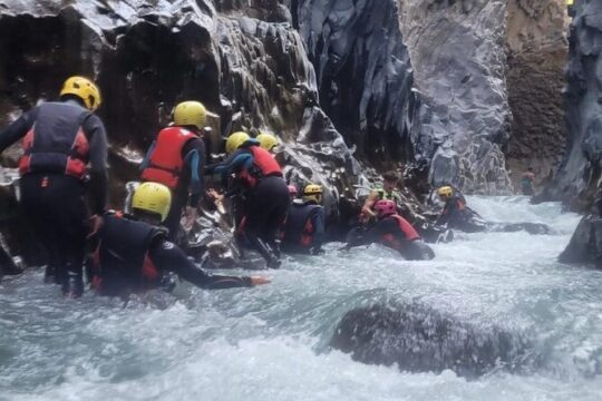 Canyoning in the Alcantara Gorges