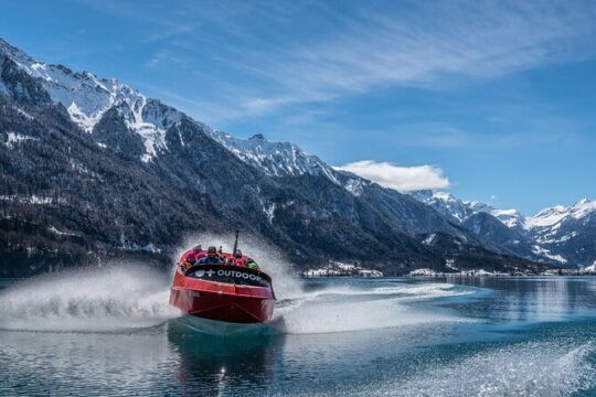 From Geneva: Day trip to Interlaken & Jetboat Thrills