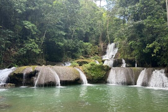 YS Falls and Zipline with Floyd’s Pelican Bar Full Day Tour