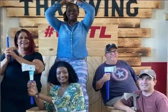 Downtown Memphis Pedal Party Ride and Axe Throwing Experience