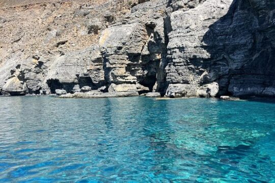 Southern Crete Hidden Beaches Boat Trip with Lunch