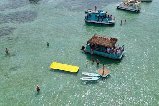 Private Crab Island 18 Passenger Tiki Pontoon Adventure