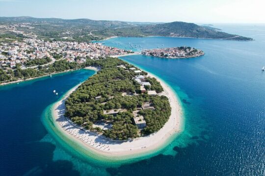 Primosten Beach and THE view *perfect for cruise ship visitors*