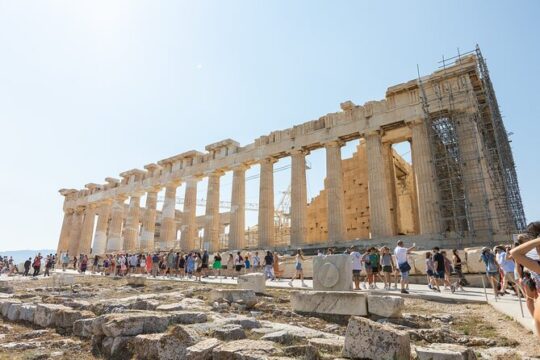 Early Access Acropolis & Old Athens Walking Tour in Spanish