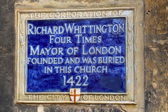 Find Dick Whittington’s Gold Self-Guided Walk Tour
