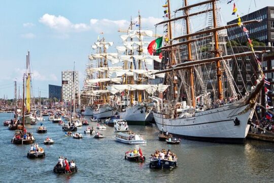 Amsterdam Sail 2025 with The Bulldog Boat Smoke (420) cruise