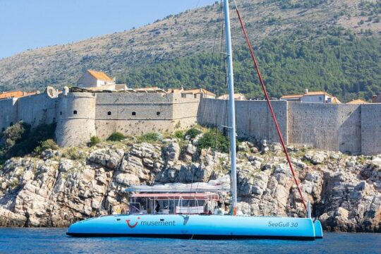 Catamaran cruise from Dubrovnik to Kalamota Island