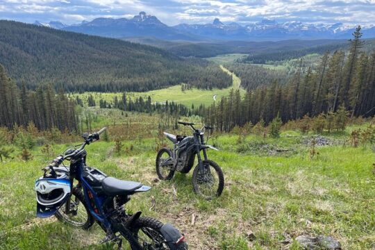 Guided Electric Dirt Bike Surron Tour Banff and Rockies