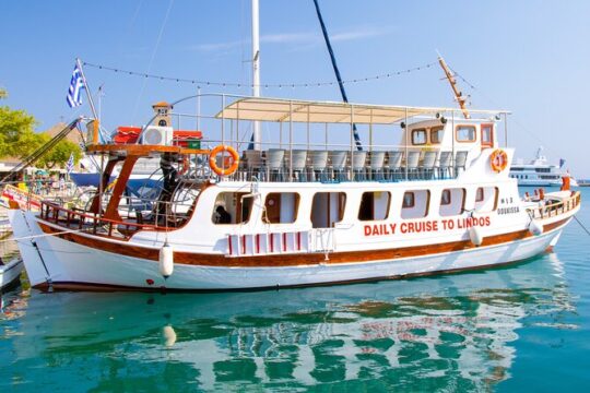 Rhodes Beach Cruise with Buffet, Drinks & Swim Stops